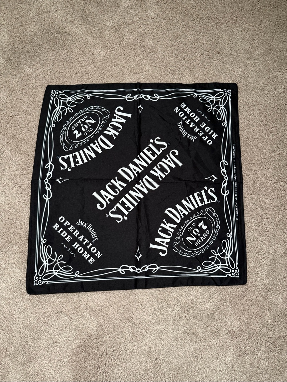 Jack Daniel's Operation Ride Home Black Bandana